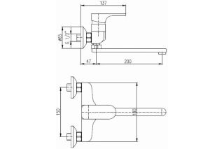 Смеситель для кухни Rav Slezak Yukon YU101.5/23 хром